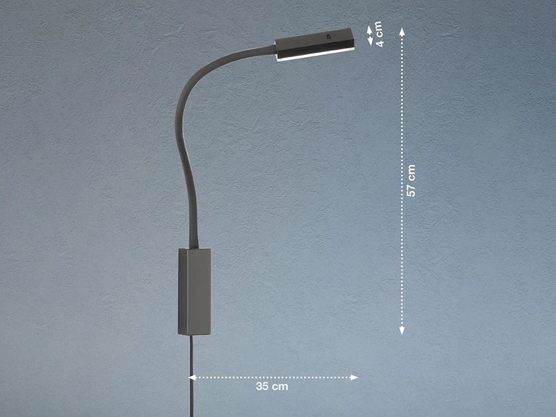 Fischer & Honsel 2er SET 2in1 LED Wandlampen & Bettlampen Dimmbar, Schwanenhals Leselampen 4 Fischer & Honsel 2er SET 2in1 LED Wandlampen & Bettlampen Dimmbar, Schwanenhals Leselampen – Bild 4