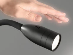 Fischer & Honsel 2er SET 2in1 LED Wandlampen & Bettlampen Schwarz Dimmbar, Schwanenhals Leselicht -Heimbeleuchtung Angebote 2er set 2in1 led wandlampen bettlampen schwarz dim 5