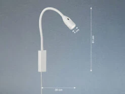 Fischer & Honsel 2er SET 2in1 LED Wandlampen & Bettlampen Weiß Dimmbar, Schwanenhals Leselampen -Heimbeleuchtung Angebote 2er set 2in1 led wandlampen bettlampen weiss dimmb 3