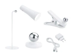 MeineWunschleuchte 2er SET 3 In 1 LED Akku Tischleuchten Mit Klemm- & Klebestation, Weiß H: 36cm 11 MeineWunschleuchte 2er SET 3 In 1 LED Akku Tischleuchten Mit Klemm- & Klebestation, Weiß H: 36cm -Heimbeleuchtung Angebote 2er set 3 in 1 led akku tischleuchten mit klemm kl 4