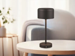 MeineWunschleuchte 2er SET Akku Tischleuchten 30cm, Per USB Aufladbar, Dimmbar, Schwarz -Heimbeleuchtung Angebote 2er set akku tischleuchten 30cm per usb aufladbar 1 11