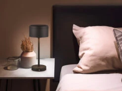 MeineWunschleuchte 2er SET Akku Tischleuchten 30cm, Per USB Aufladbar, Dimmbar, Schwarz -Heimbeleuchtung Angebote 2er set akku tischleuchten 30cm per usb aufladbar 1 17