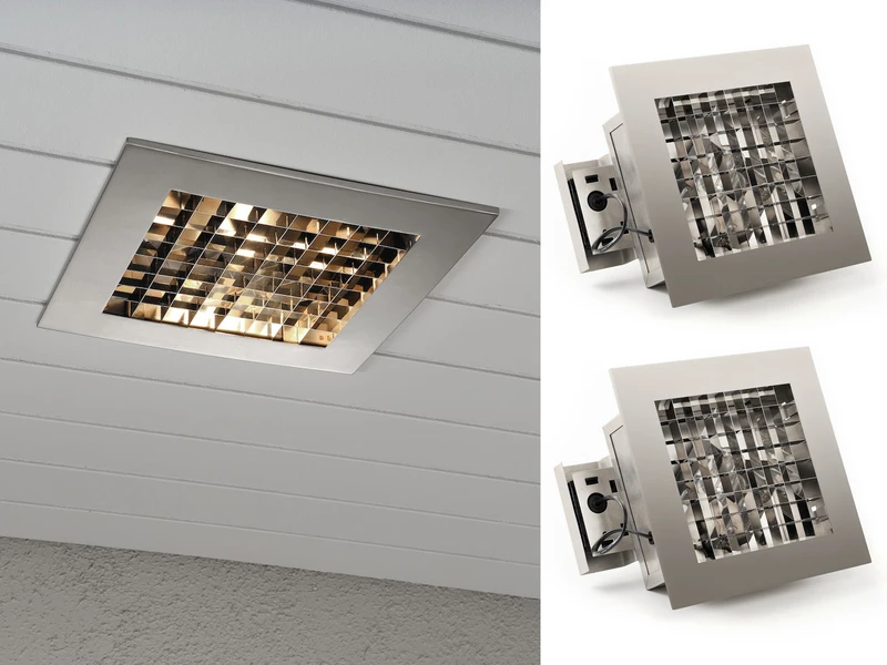 Konstsmide 2er-Set Elegante Deckeneinbauleuchten Edelstahl Gebürstet E27, 27 X 27 Cm 1 Konstsmide 2er-Set Elegante Deckeneinbauleuchten Edelstahl Gebürstet E27, 27 X 27 Cm