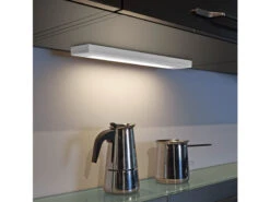 MeineWunschleuchte 2er SET LED Unterbauleuchten Grau Flach Mit 230V Direktanschluss, 34cm Kurz -Heimbeleuchtung Angebote 2er set led unterbauleuchten grau flach mit 230v d 11