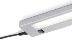 MeineWunschleuchte 2er SET LED Unterbauleuchten Grau Flach Mit 230V Direktanschluss, 34cm Kurz -Heimbeleuchtung Angebote 2er set led unterbauleuchten grau flach mit 230v d 9