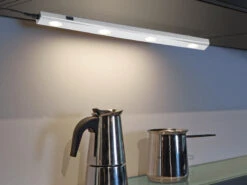 MeineWunschleuchte 2er SET LED Unterbauleuchten Silber Flach Mit 230V Direktanschluss, 55cm Lang -Heimbeleuchtung Angebote 2er set led unterbauleuchten silber flach mit 230v 2