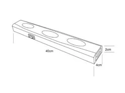 MeineWunschleuchte 2er SET LED Unterbauleuchten Weiß Flach Mit 230V Direktanschluss, 40cm -Heimbeleuchtung Angebote 2er set led unterbauleuchten weiss flach mit 230v 1 3