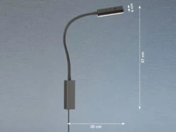 Fischer & Honsel 2in1 LED Wandleuchte & Bettleuchte RAIK Dimmbar, Schwanenhals Leseleuchte -Heimbeleuchtung Angebote 2in1 led wandleuchte bettleuchte raik dimmbar schw 3