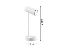 Reality Leuchten Akku Tischleuchte LENNY Per USB Aufladbar Sensordimmer Weiß, 28cm -Heimbeleuchtung Angebote akku tischleuchte lenny per usb aufladbar sensordi 2