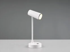 Reality Leuchten Akku Tischleuchte LENNY Per USB Aufladbar Sensordimmer Weiß, 28cm -Heimbeleuchtung Angebote akku tischleuchte lenny per usb aufladbar sensordi 3