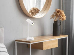 Reality Leuchten Akku Tischleuchte LENNY Per USB Aufladbar Sensordimmer Weiß, 28cm -Heimbeleuchtung Angebote akku tischleuchte lenny per usb aufladbar sensordi 8