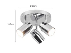 Trio Leuchten Badezimmerlampe ANGELO Deckenstrahler 3 Flammig Rund Schwenkbar Chrom 12 Trio Leuchten Badezimmerlampe ANGELO Deckenstrahler 3 Flammig Rund Schwenkbar Chrom -Heimbeleuchtung Angebote badezimmerlampe angelo deckenstrahler 3 flammig ru 3