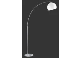 Reality Leuchten Bogenleuchte BRASILIA 1 Flammig Metall Silber, Acryl Lampenschirm, 180cm Hoch -Heimbeleuchtung Angebote bogenleuchte brasilia 1 flammig metall silber acry 2