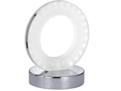 Wofi Kleine LED Tischleuchte OLE Silber Chrom, Höhe 17cm -Heimbeleuchtung Angebote chrom poliert acrylglas satiniert