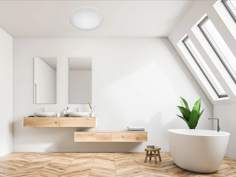 MeineWunschleuchte LED Deckenschale SILMA Sternenhimmel Weiß Ø 28cm 3 MeineWunschleuchte LED Deckenschale SILMA Sternenhimmel Weiß Ø 28cm – Bild 3