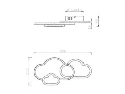 Reality Leuchten Deckenleuchte CLOUDY Dimmbare Wolke Mit Farbwechsler 52x25cm 19 Reality Leuchten Deckenleuchte CLOUDY Dimmbare Wolke Mit Farbwechsler 52x25cm -Heimbeleuchtung Angebote deckenleuchte cloudy dimmbare wolke mit farbwechsl 8