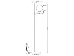 Trio Leuchten Design Stehleuchte PURE In Messing Matt Mit Lampenschirm Kugel Opalglas -Heimbeleuchtung Angebote design stehleuchte pure in messing matt mit lampen 6