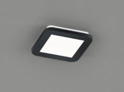 Heimbeleuchtung Angebote 31 Reality Leuchten Dimmbare LED Deckenleuchte CAMILLUS Flache Badezimmerlampe 17x17cm Schwarz IP44