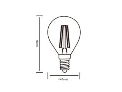 Trio Leuchten E14 Filament LED, 4,5 Watt, 470 Lumen, Warmweiß, Ø4,5cm, 3 Stufen Dimmer -Heimbeleuchtung Angebote e14 filament led 45 watt 470 lumen warmweiss 45cm 1 2