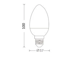 Trio Leuchten E14 LED 3 Stk. - 6 Watt, 470 Lumen, 3000 Kelvin Warmweiß, Ø3,7cm - Nicht Dimmbar -Heimbeleuchtung Angebote e14 led 3 stk 6 watt 470 lumen 3000 kelvin warmwei 2