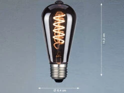 FHL Easy E27 Filament LED Deko Leuchtmittel Tropfen Rauchfarben - 4 Watt, 60 Lumen -Heimbeleuchtung Angebote e27 filament led deko leuchtmittel tropfen rauchfa 2