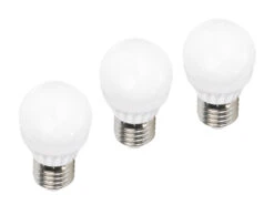 Trio Leuchten E27 LED 3 Stk. - 4 Watt, 320 Lumen, 3000 Kelvin Warmweiß, Ø4,5cm - Nicht Dimmbar