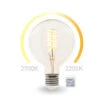 Perel E27 LED WIFI, 6,5 Watt 555 Lumen, 2200-2700 Kelvin, Ø12,5cm, Per App Steuerbar