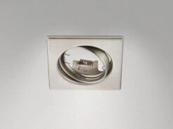 Trio Leuchten Eckiger Deckeneinbaustrahler JURA Schwenkbar In Silber Matt GU10