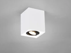 MeineWunschleuchte Eckiger LED Deckenstrahler Spot Schwenkbar Weiß-Schwarz -Heimbeleuchtung Angebote eckiger led deckenstrahler spot schwenkbar weiss s 2