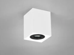 MeineWunschleuchte Eckiger LED Deckenstrahler Spot Schwenkbar Weiß-Schwarz -Heimbeleuchtung Angebote eckiger led deckenstrahler spot schwenkbar weiss s 4