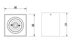 MeineWunschleuchte Eckiger LED Deckenstrahler Spot Schwenkbar Weiß-Schwarz -Heimbeleuchtung Angebote eckiger led deckenstrahler spot schwenkbar weiss s 5
