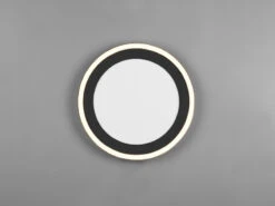 Reality Leuchten Flache LED Deckenleuchte CARUS Ø34cm Leuchtflächen Getrennt Schaltbar Schwarz -Heimbeleuchtung Angebote flache led deckenleuchte carus 34cm leuchtflaechen 8