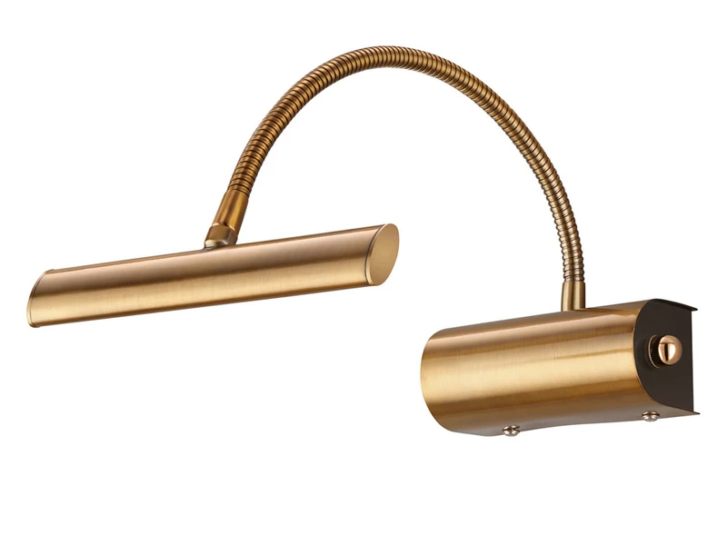 Trio Leuchten Flexible LED Wandleuchte / Bilderleuchte CURTIS Altmessing, Drehdimmer 2 Trio Leuchten Flexible LED Wandleuchte / Bilderleuchte CURTIS Altmessing, Drehdimmer – Bild 2