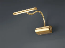 Trio Leuchten Flexible LED Wandleuchte / Bilderleuchte CURTIS Messing Matt, Drehdimmer -Heimbeleuchtung Angebote flexible led wandleuchte bilderleuchte curtis mess 2