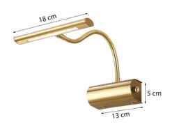 Trio Leuchten Flexible LED Wandleuchte / Bilderleuchte CURTIS Messing Matt, Drehdimmer -Heimbeleuchtung Angebote flexible led wandleuchte bilderleuchte curtis mess 3