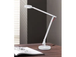 Trio Leuchten Funktionale LED-Tischleuchte AMSTERDAM In Weiß, Höhe 90 Cm -Heimbeleuchtung Angebote funktionale led tischleuchte amsterdam in weiss ho 2