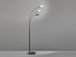Fischer & Honsel Große LED Bogenlampe DENT Dimmbar Design Schwarz - Höhe 185cm