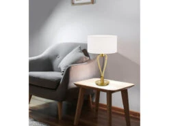 Trio Leuchten Große Tischleuchte PARIS II Messing Mit Stoff Lampenschirm Weiß, Höhe 58cm 11 Trio Leuchten Große Tischleuchte PARIS II Messing Mit Stoff Lampenschirm Weiß, Höhe 58cm -Heimbeleuchtung Angebote grosse tischleuchte paris ii messing mit stoff lam 4