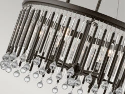 KICHLER Großer Kronleuchter PIPER 6-flammig Mit Filigranem Kristall Glas Braun, Ø 61,6cm -Heimbeleuchtung Angebote grosser kronleuchter piper 6 flammig mit filigrane 11