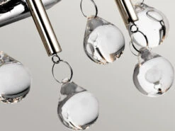 KICHLER Großer Kronleuchter PIPER 6-flammig Mit Filigranem Kristall Glas Chrom, Ø 61,6cm -Heimbeleuchtung Angebote grosser kronleuchter piper 6 flammig mit filigrane 23