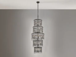 KICHLER Großer Kronleuchter PIPER Mit Filigranem Kristall Glas, Braun, Bis 3,75cm Lang -Heimbeleuchtung Angebote grosser kronleuchter piper mit filigranem kristall 2