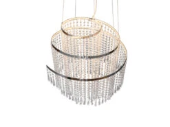 MeineWunschleuchte Großer LED Kronleuchter Mit Acryl Kristallbehang Und Fernbedienung Ø 48cm -Heimbeleuchtung Angebote grosser led kronleuchter mit acryl kristallbehang 1 5