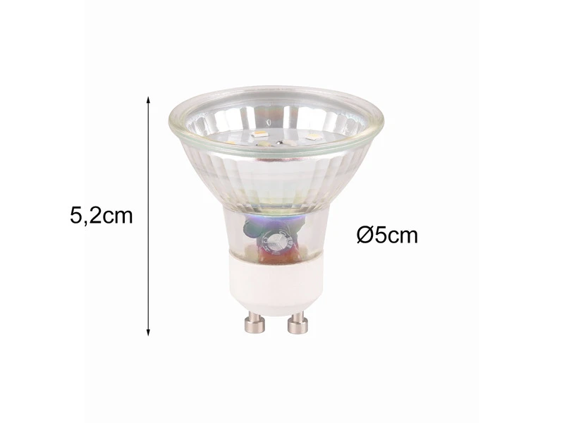 Trio Leuchten GU10 LED - 4,5 Watt, 400 Lumen, 4000 Kelvin Neutralweiß, Ø5cm - 3 Stufen Dimmer 2 Trio Leuchten GU10 LED - 4,5 Watt, 400 Lumen, 4000 Kelvin Neutralweiß, Ø5cm - 3 Stufen Dimmer – Bild 2