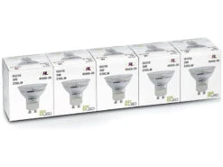 Reality Leuchten GU10 LED 5er SET, 3 Watt 250 Lumen 3000 Kelvin Warmweiß, Ø5cm - Nicht Dimmbar -Heimbeleuchtung Angebote gu10 led 5er set 3 watt 250 lumen 3000 kelvin warm 4