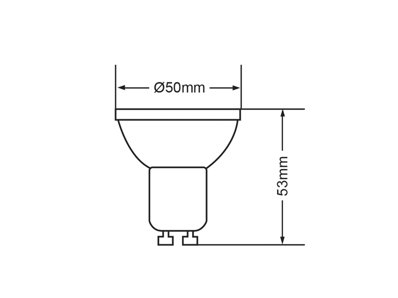 Trio Leuchten GU10 LED Stiftsockel - 5Watt 400Lumen 3000 Kelvin Warmweiß - Extern Dimmbar 2 Trio Leuchten GU10 LED Stiftsockel - 5Watt 400Lumen 3000 Kelvin Warmweiß - Extern Dimmbar – Bild 2