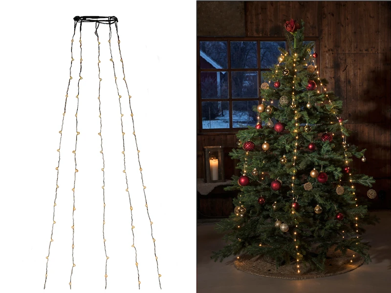Konstsmide Hängende LED Christbaum Lichterkette 180 Bernsteinfarbene LED´s - "Baummantel" 1 Konstsmide Hängende LED Christbaum Lichterkette 180 Bernsteinfarbene LED´s - "Baummantel"