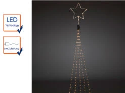 Konstsmide Hängende LED Christbaum Lichterkette Mit Stern Für Innen 274 LED´s -"Baummantel" -Heimbeleuchtung Angebote haengende led christbaum lichterkette mit stern fu 2