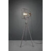 Trio Leuchten Höhenverstellbare LED Tripod Stehlampe Mit Großem Metallgeflecht Lampenschirm