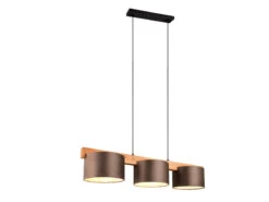 Heimbeleuchtung Angebote -Heimbeleuchtung Angebote holzbalken pendelleuchte lanat 3 flammig mit samts 1