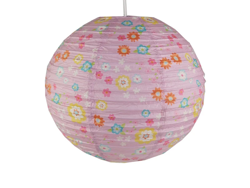 Niermann Kinder Papierlampe BLÜMCHEN Lampenschirm Ø40cm Pendelleuchte Mit Aufhängung 1 Niermann Kinder Papierlampe BLÜMCHEN Lampenschirm Ø40cm Pendelleuchte Mit Aufhängung